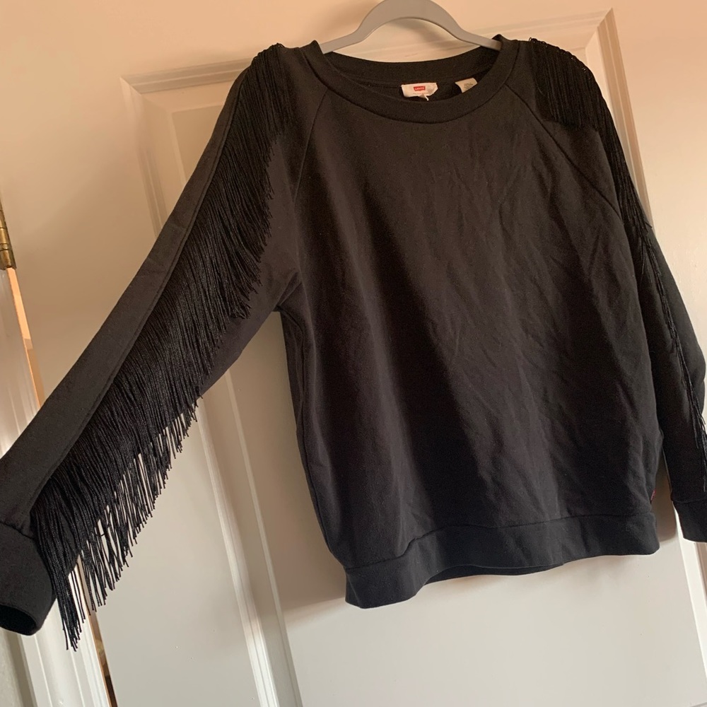 Levi’s fringed sweater
